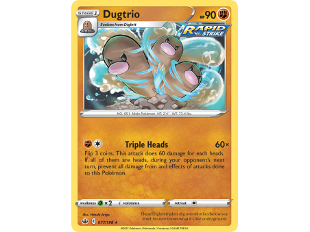 Dugtrio (Reverse Holo)