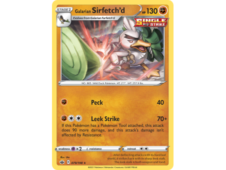 Galarian Sirfetch'd (Reverse Holo)