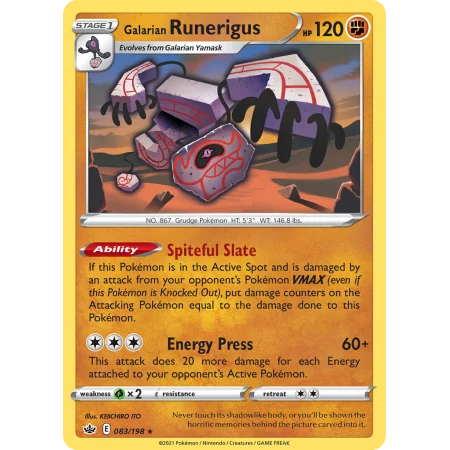 Galarian Runerigus (Reverse Holo)
