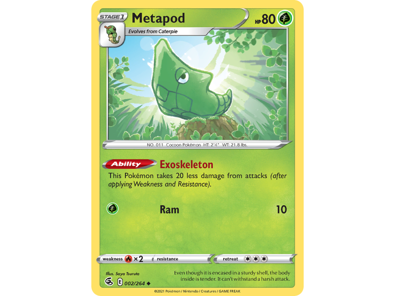 Metapod (Reverse Holo)