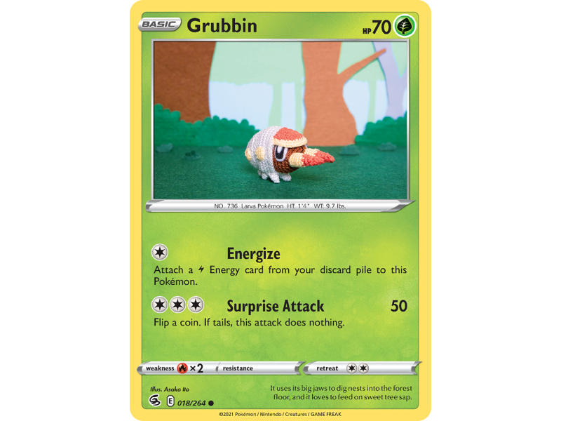 Grubbin (Reverse Holo)