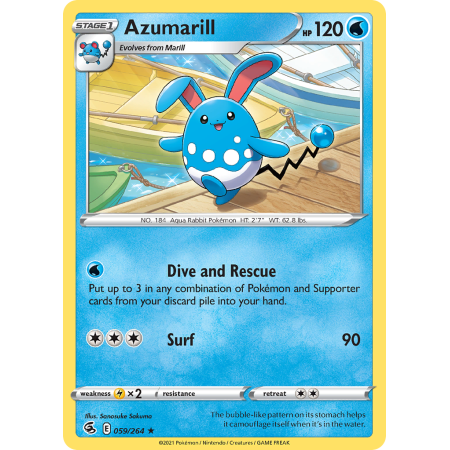 Azumarill (Reverse Holo)