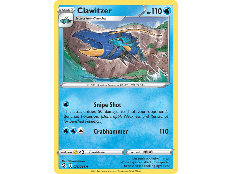 Clawitzer (Reverse Holo)