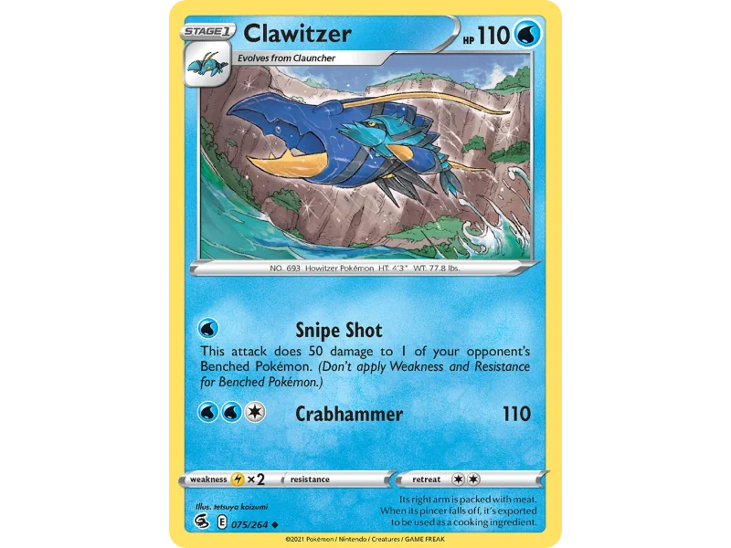 Clawitzer (Reverse Holo)
