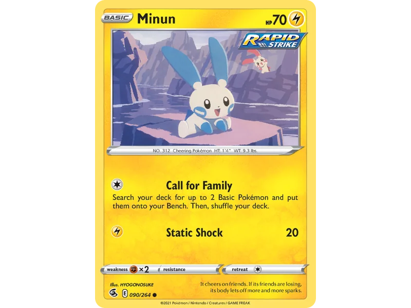Minun (Reverse Holo)