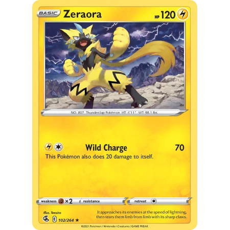 Zeraora (Reverse Holo)