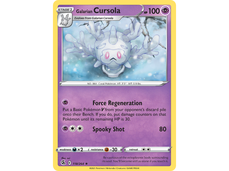 Galarian Cursola (Reverse Holo)