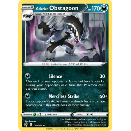 Galarian Obstagoon (Holo)