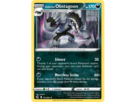 Galarian Obstagoon (Reverse Holo)