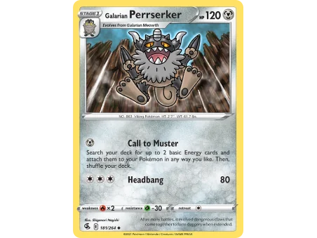 Galarian Perrserker (Reverse Holo)