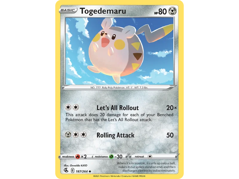 Togedemaru (Reverse Holo)