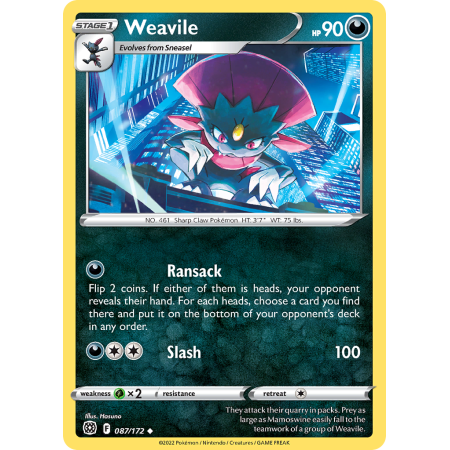Weavile (Reverse Holo)