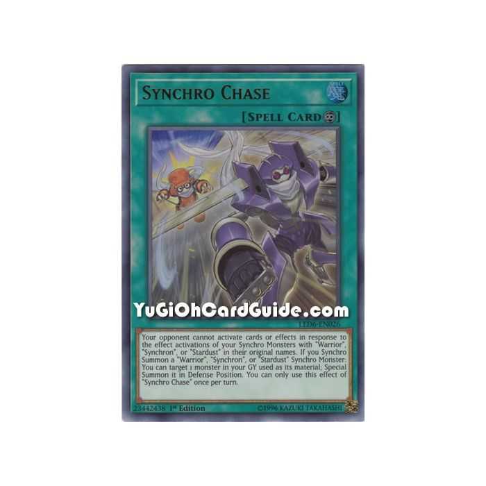Synchro Chase - LED6-EN026 - Carta Ultra Rara Yu-Gi-Oh! | 1a Edizione, Leggendari Duellanti: Magical Hero, Perfetta Per Il Deck