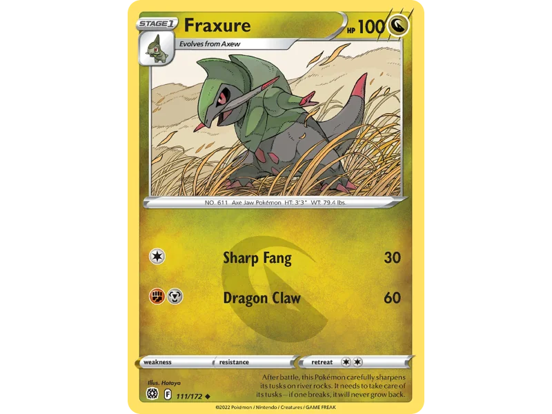 Fraxure (Reverse Holo)