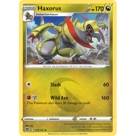 Haxorus (Reverse Holo)