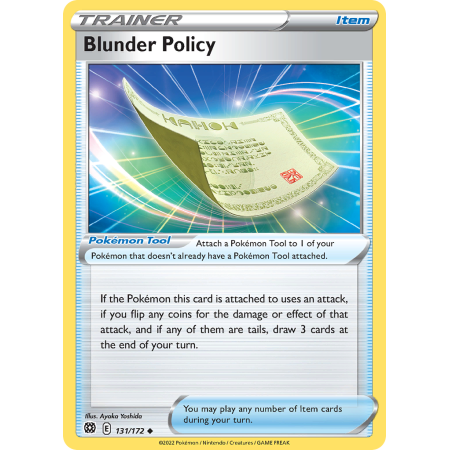 Blunder Policy (Reverse Holo)