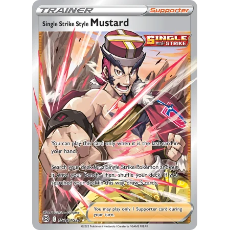 Single Strike Style Mustard