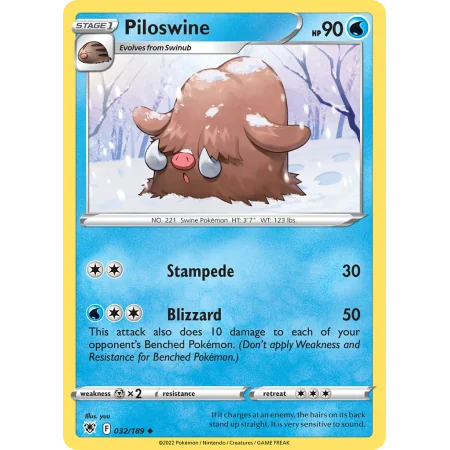 Piloswine (Reverse Holo)