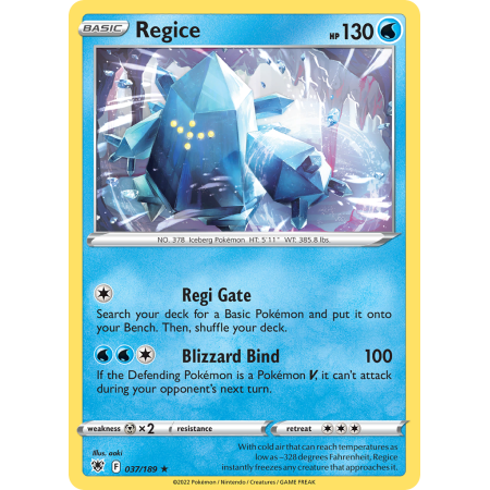 Regice (Reverse Holo)