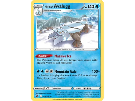 Hisuian Avalugg (Reverse Holo)