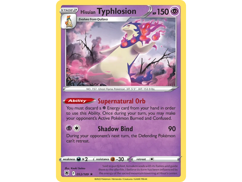 Hisuian Typhlosion (Reverse Holo)