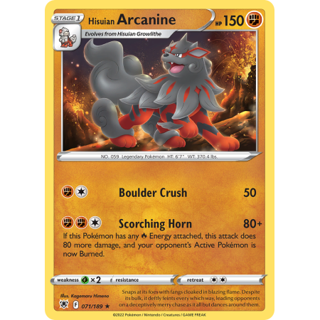 Hisuian Arcanine