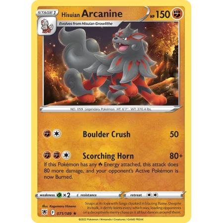 Hisuian Arcanine