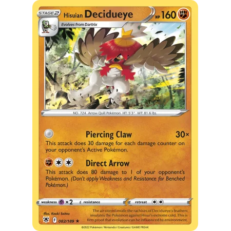 Hisuian Decidueye (Reverse Holo)