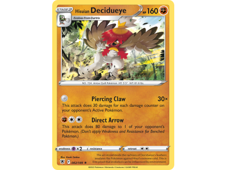 Hisuian Decidueye (Reverse Holo)