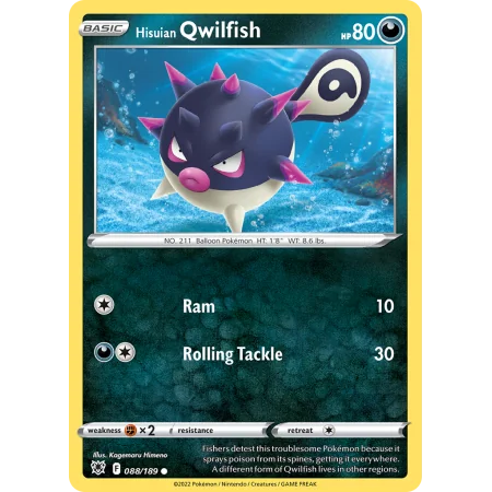 Hisuian Qwilfish (Reverse Holo)