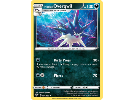 Hisuian Overqwil (Reverse Holo)