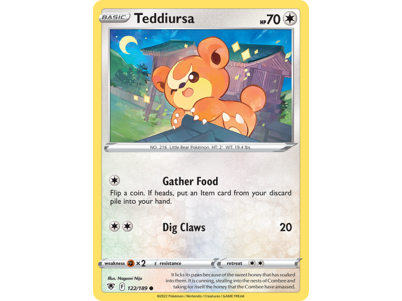 Teddiursa (Reverse Holo)