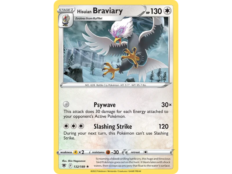 Hisuian Braviary (Reverse Holo)