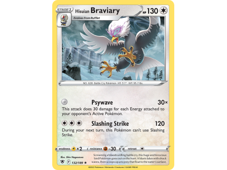 Hisuian Braviary (Reverse Holo)