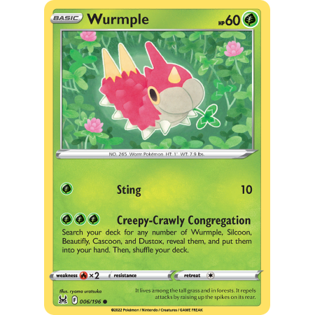 Wurmple (Reverse Holo)