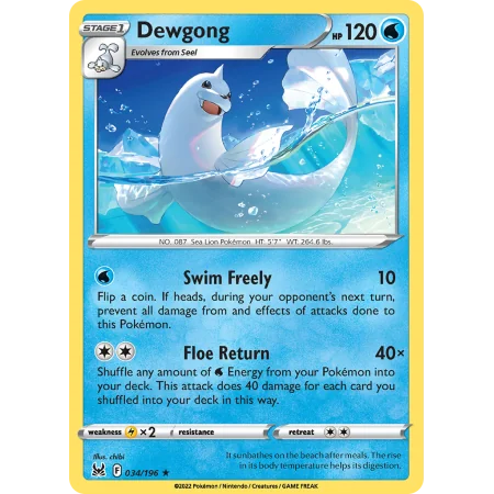 Dewgong (Reverse Holo)
