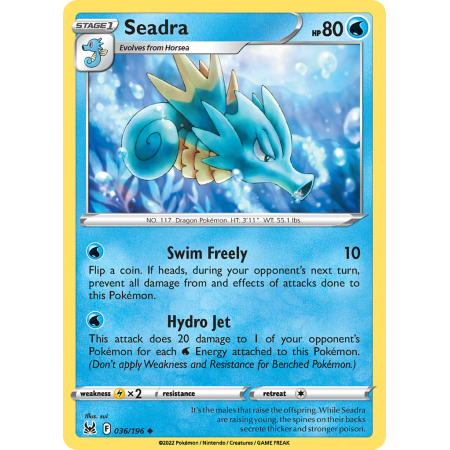Seadra (Reverse Holo)