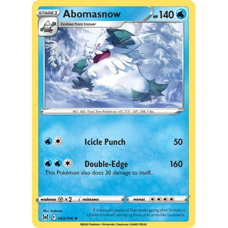 Abomasnow (Reverse Holo)