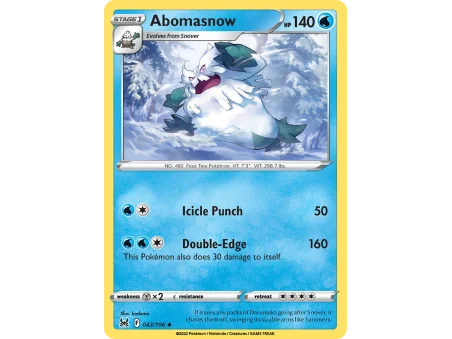Abomasnow (Reverse Holo)