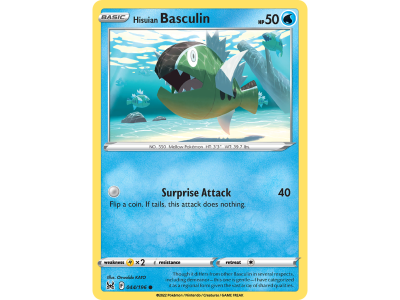 Hisuian Basculin (Reverse Holo)