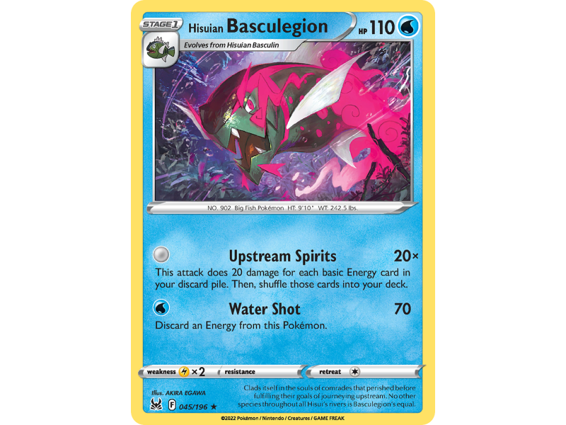 Hisuian Basculegion (Reverse Holo)