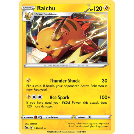 Raichu (Reverse Holo)