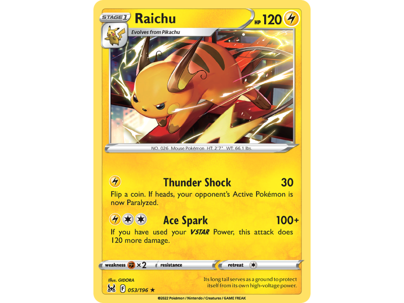 Raichu (Reverse Holo)