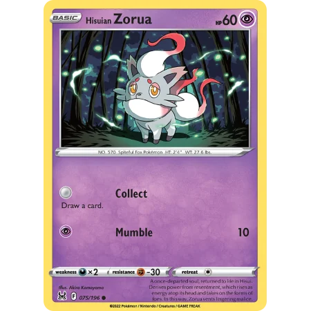 Hisuian Zorua (Reverse Holo)