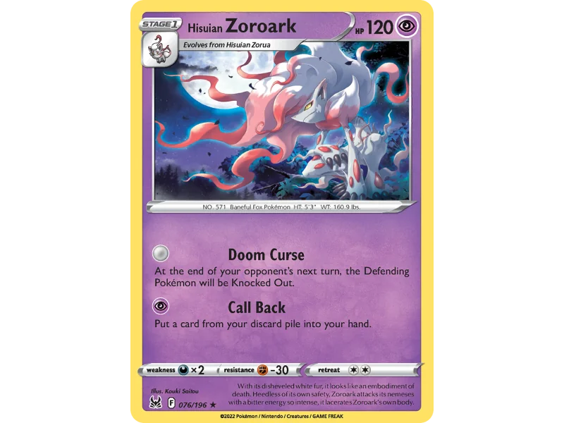 Hisuian Zoroark (Holo)
