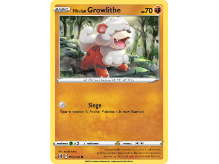 Hisuian Growlithe (Reverse Holo)