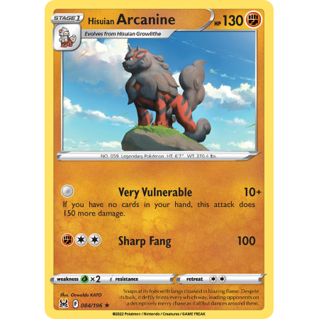 Hisuian Arcanine (Reverse Holo)