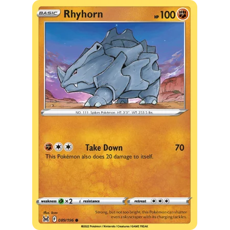 Rhyhorn (Reverse Holo)