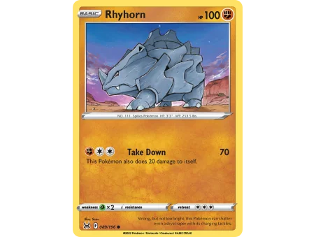 Rhyhorn (Reverse Holo)