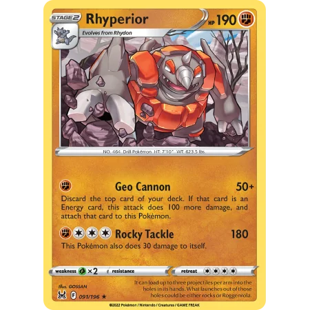 Rhyperior (Reverse Holo)